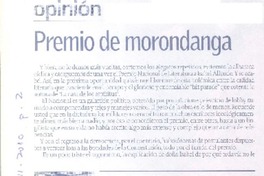 Premio de morondanga