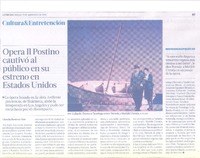 Ópera Il Postino cautivó al público en su estreno en Estados Unidos