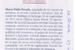 Muere Pablo Neruda