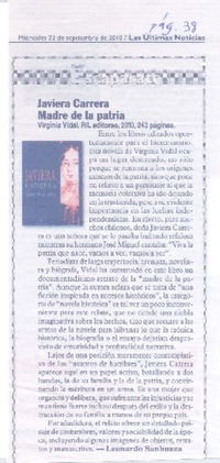 Javiera Carrera, madre de la patria