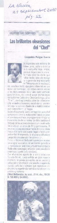 Las brillantes obsesiones del "Chef"