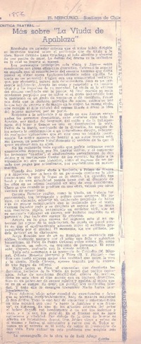 Más sobre "La viuda de Apablaza"
