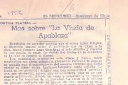 Más sobre "La viuda de Apablaza"