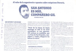 San Antonio es mío, compañero Gil