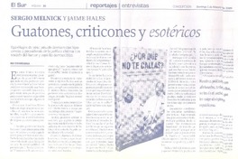 Guatones, criticones y esotéricos