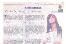 Carlita Ochoa me coló la cabeza