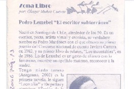 El escritor subterráneo