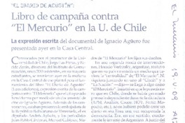 Libro de campaña contra "El Mercurio" en la U. de Chile
