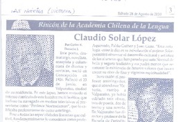 Claudio Solar López