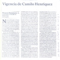 Vigencia de Camilo Henríquez