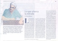 Lo que abarca la mirada