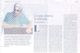 Lo que abarca la mirada