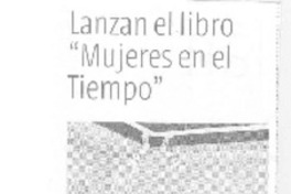 Lanzan el libro "Mujeres en el tiempo"