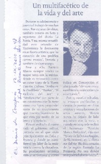 Un Multifácito de la vida y del arte