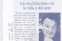 Un Multifácito de la vida y del arte