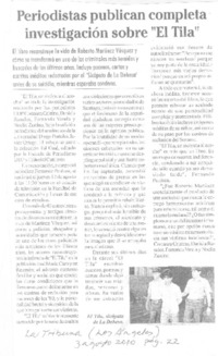 Periodistas publican completa investigación sobre "El Tila"