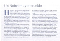 Un Nobel muy merecido