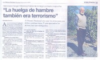 "La huelga de hambre también era terrorismo" (entrevista)