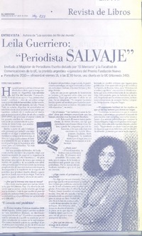 Periodista salvaje (entrevista)