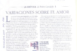 Variaciones sobre el amor