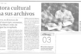Gestora cultural dona sus archivos