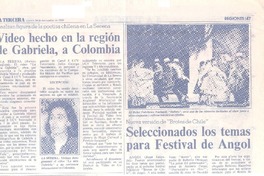 Video hecho en la región de Gabriela, a Colombia