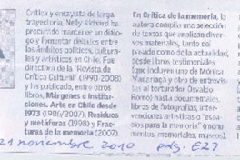 Crítica de la memoria