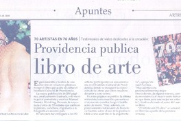 Providencia publica libro de arte