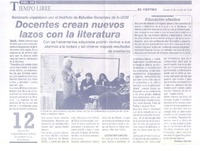 Docentes crean nuevos lazos con la literatura