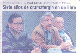 Siete años de dramaturgia en un libro
