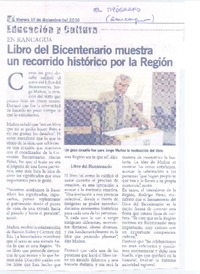 Libro del Bicentenario muestra un recorrido histórico por la región (entrevista)