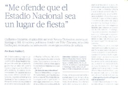 "Me ofende que el Estadio Nacional sea un lugar de fiesta" (entrevista)