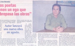 "Los poetas tiene un ego que sobrepasa las obras"