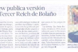 The Paris Review publica versión ilustrada de El Tercer Reich de Bolaño