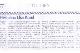 Recordemos a hermana Elsa Abud