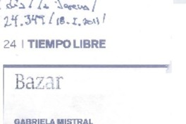 Gabriela Mistral campesina del Valle de Elqui