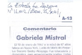 Gabriela Mistral