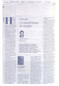 Un inútil baño de sangre