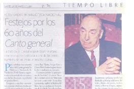 Festejos por los 60 años del Canto general