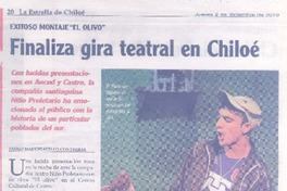 Finaliza gira teatral en Chiloé