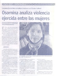 Osornina analiza violencia ejercida entre las mujeres
