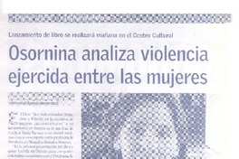 Osornina analiza violencia ejercida entre las mujeres