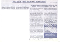 Profesor Julio Ramírez Fernández