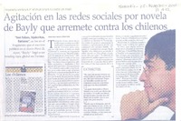 Agitación en las redes sociales por novela de Bayly que arremete contra los chilenos