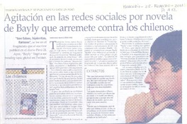 Agitación en las redes sociales por novela de Bayly que arremete contra los chilenos