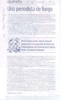 Una periodista de fuego