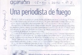 Una periodista de fuego