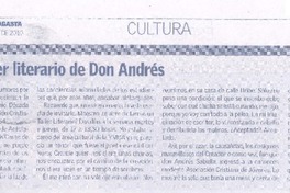El último taller literario de Don Andrés