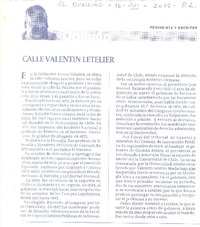 Calle Valentín Letelier