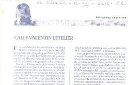Calle Valentín Letelier